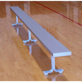 Gt Grandstands By Ultraplay BE-DE01500 15 Aluminum Park Bench, Backless, Surface Mount image.