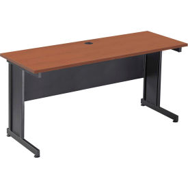 Global Industrial 240345CH Interion® 60" Desk Cherry image.