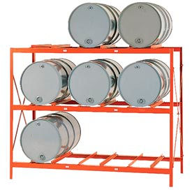 Modern Equipment (MECO) DR9 Drum Storage Rack - 9 Drum Storage - DR9 image.