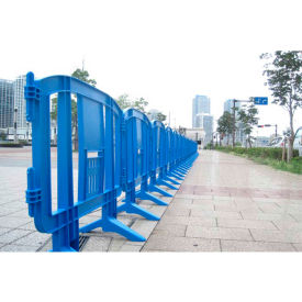 Mlr International MINIT-BLUE MINIT™ Plastic Barricade, Interlocking, Blue image.