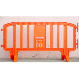 Mlr International MOVIT-ORANGE MOVIT® Plastic Barricade Extension, Interlocking, Orange image.