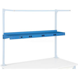 Global Industrial 249297BL Global Industrial™ Steel Shelf, 96"W x 12"D, Blue image.