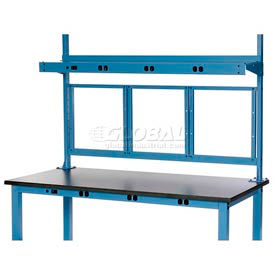 Global Industrial 249291ABL Global Industrial™ Panel Mounting Kit for 48"W Bench -Blue image.