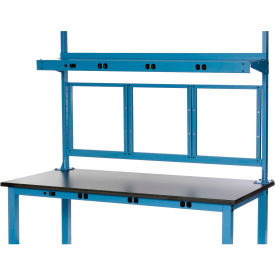 Global Industrial 249292ABL Global Industrial™ Panel Mounting Kit for 60"W Bench - Blue image.
