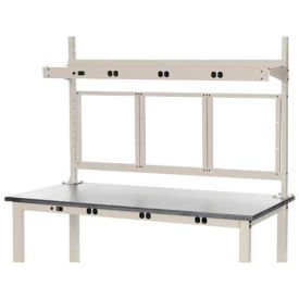 Global Industrial 249292ATN Global Industrial™ Panel Mounting Kit for 60"W Bench - Tan image.