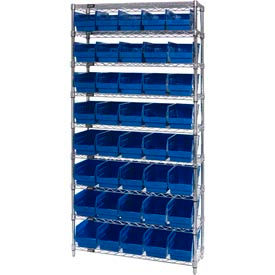 Quantum WR9-202 Chrome Wire Shelving with 40 6