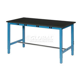 Global Industrial 237382B Global Industrial™ 72X36 Phenolic Resin Safety Edge Power Apron Lab Bench image.