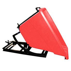 Bayhead Products SD-5/8 RED Plastic Self-Dumping Forklift Hopper , 5/8 Cu. Yd., 750 Lbs. Cap., Red image.