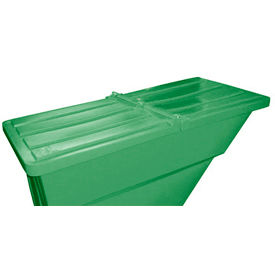 Bayhead Products 5/8 LID GREEN Hinged Lid for 5/8 Cu. Yd., Plastic Self-Dumping Hopper, Green image.