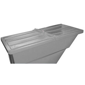 Bayhead Products 5/8 LID GRAY Hinged Lid for 5/8 Cu. Yd., Plastic Self-Dumping Hopper, Gray image.