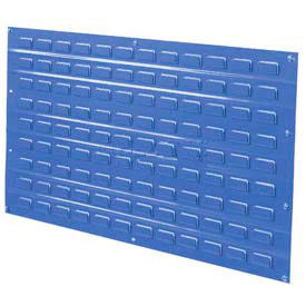 Global Industrial 550150BL Global Industrial™ 550150BL Louvered Wall Panel w/o Bins, 36"W x 19"H, Blue image.