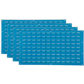 Global Industrial 239999BL Global Industrial™ 239999BL Louvered Wall Panel w/o Bins, 36"W x 19"H, Blue image.