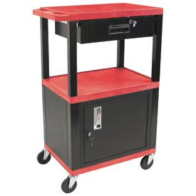 Trucks Carts Service Utility Carts Luxor Wt42c2 B Wtd Red