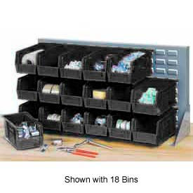 quantum qbr-3619-210-32co bench rack with 32-5-3/8"d conductive stacking bins, 36x8x19 Quantum QBR-3619-210-32CO Bench Rack With 32-5-3/8"D Conductive Stacking Bins, 36x8x19