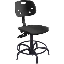 Bio Fit GGS-L-HG-BLACK BioFit ArmorSeat 24 Hour Antimicrobial Chair - 17 - 21" Seat Ht. - Black image.