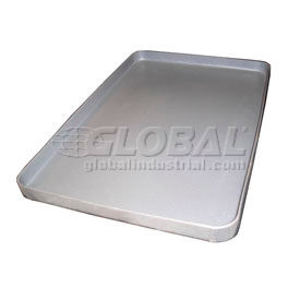 Bayhead Products PBT-20 Rotationally Molded Plastic Tray 46-3/4x35-1/2x1-3/4 Gray image.