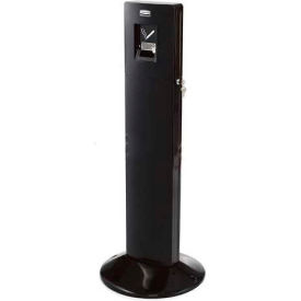 Rubbermaid Commercial Products FGR93400BK Rubbermaid Metropolitan Smokers Station Outdoor Ashtray Black image.