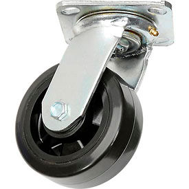 Global Industrial RP1008 Global Industrial™ Replacement 5" Rubber Caster for HD & Extra HD Tilt Trucks image.