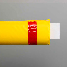 Innoplast, Inc GG-50-YR 50"W Soft Nylon Gate Arm Cover - Yellow Cover/Red Tapes image.