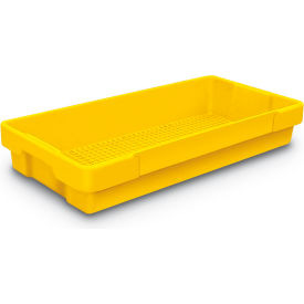 United Visual Products UVWT200-YELLOW Plastic Utility Tray Yellow 26" L X 12-1/2" W X 4-1/2 H image.