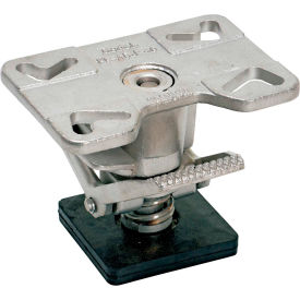 Vestil Manufacturing FL-ADJ-46-SS Adjustable Height Stainless Steel Floor Lock FL-ADJ-46-SS for 4", 5" & 6" Casters image.