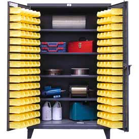 Strong Hold Products 46-BS-244 Strong Hold® Heavy Duty Bin Cabinet 46-BS-244 - With 144 Bins 48x24x78 image.