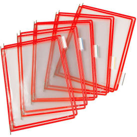 Tarifold Inc P030 Tarifold® Pivoting Pocket Packs, 10 Pockets/Pack, Red image.