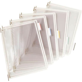 Tarifold Inc P020 Tarifold® Pivoting Pocket Packs, 10 Pockets/Pack, White image.