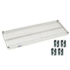Nexelate Silver Epoxy Wire Shelf 36 x 24 with Clips Nexelate Silver Epoxy Wire Shelf 36 x 24 with Clips