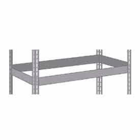 Global Industrial B2297603 Global Industrial™ Additional Shelf, Double Rivet, No Deck, 48"W x 12"D, Gray, USA image.