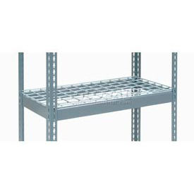 Global Industrial B2296983 Global Industrial™ Additional Shelf, Double Rivet, Wire Deck, 36"W x 18"D, Gray, USA image.