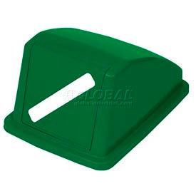 Global Industrial 260593GN Global Industrial™ Recycling Paper Lid, Green image.