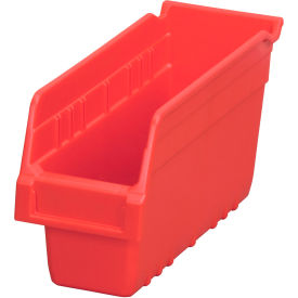 Akro-Mils 30040RED Akro-Mils ShelfMax® Plastic Nesting Storage Shelf Bin 30040 - 4-1/8"W x 11-5/8"D x 6"H Red image.