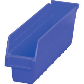 Akro-Mils 30048BLUE Akro-Mils ShelfMax® Plastic Nesting Storage Shelf Bin 30048 - 4-1/8"W x 17-7/8"D x 6"H Blue image.