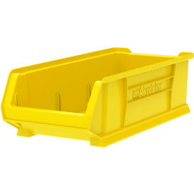 Akro-Mils 30286YELLO Akro-Mils® Super-Size AkroBin® Plastic Stacking Bin, 11"W x 23-7/8"D x 7"H, Yellow image.