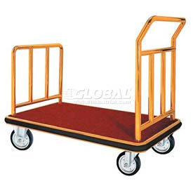 Aarco Products FB-1B Aarco Deluxe Brass Luggage Platform Cart FB-1B 42 x 24 image.