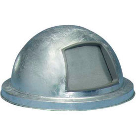 Witt Company 5555-G Witt Industries Dome Lid For Mesh Trash Can, Silver image.