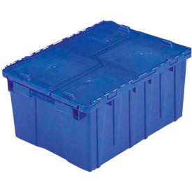 Lewis Bins FP06-BL ORBIS Flipak® Distribution Container FP06 - 15-3/16 x 10-7/8 x 9-11/16 Blue image.
