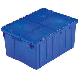 Lewis Bins FP075-BL ORBIS Flipak® Distribution Container FP075 - 19-11/16 x 11-13/16 x 7-5/16 Blue image.