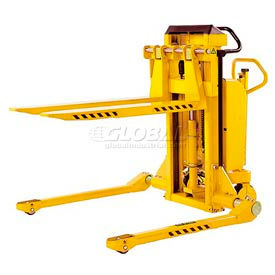 Southworth Products Corp. PMLS-30-35-ME 51 Straddle ID Southworth PalletPal Mobile Leveler Stacker 3000 Lbs. 51" ID Straddle Legs, 42" Forks image.
