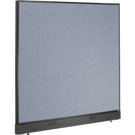 Global Industrial 240226EBL Interion® Electric Office Partition Panel, 60-1/4"W x 46"H, Blue image.