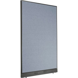 Global Industrial 238638EBL Interion® Electric Office Partition Panel, 48-1/4"W x 76"H, Blue image.