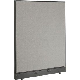 Global Industrial 240225EGY Interion® Electric Office Partition Panel, 48-1/4"W x 46"H, Gray image.
