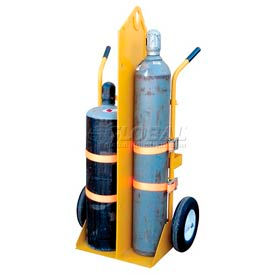 Fire Protection Welding Cylinder Cart CYL-EH-FP-FF Foam-Filled Wheels 22-13/16 x 34-1/4