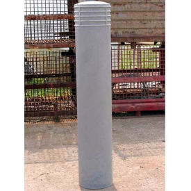 Vestil Manufacturing BPC-DC-GY Cinco Decorative Bollard Cover Fit Pipe 10" -11" Gray image.