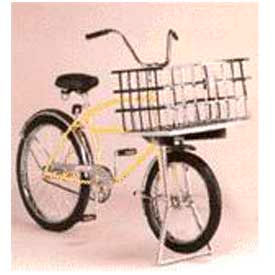 Worksman Trading Corp LGB-Yellow Industrial Bicycle 275 lb Capacity Low Gravity with Front Basket Men Yellow image.