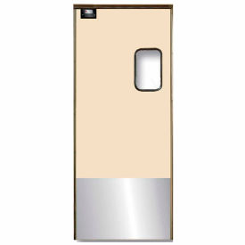 Chase Industries, Inc. 3684SCSBG Chase Doors Medium Duty Service Door Single Panel Beige 3 x 7 with Kickplate 3684SC image.