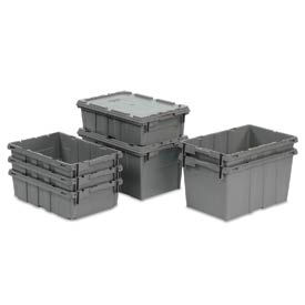 LEWISBins Nest Only Container RNO2115-12 - 21-3/8  x  15-5/16  x 12-5/16 Gray Closed Handle - Pkg Qty 5