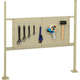 Global Industrial 249716TN Global Industrial™ Panel Kit for 48"W Bench - 36"W Pegboard, Rails & Uprights, Tan image.
