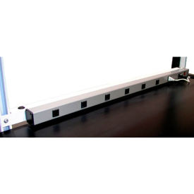 Pro Line ESMR60/ES48-RFW-627 Pro-Line Mounting Rail For Workbenches, 60"W, White image.